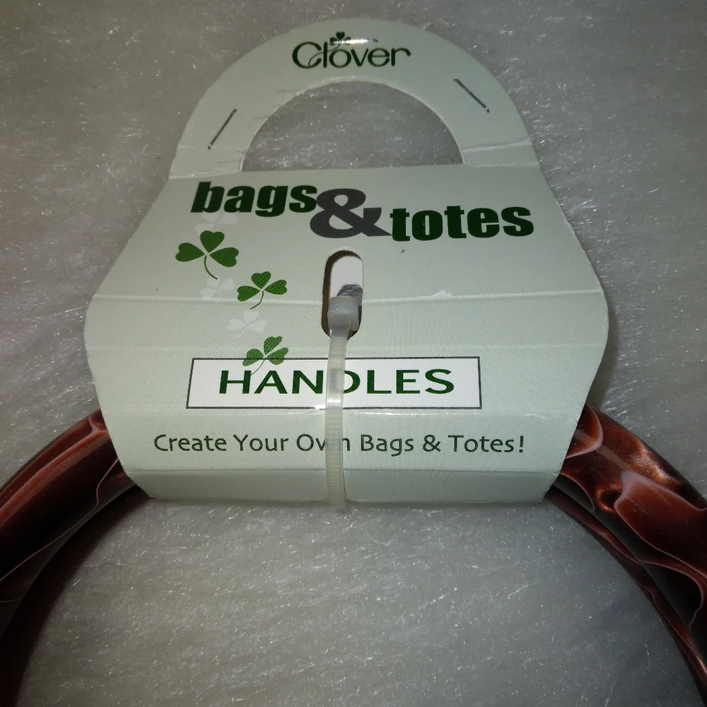 HANDLES Clover Brown Marble Bags and Tote Handles, create your own bags …